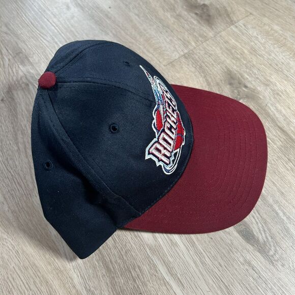 Vintage Houston Rockets Hat Snapback NBA Basketball Twins Blue Plain Logo Cap‎ - Picture 8 of 8